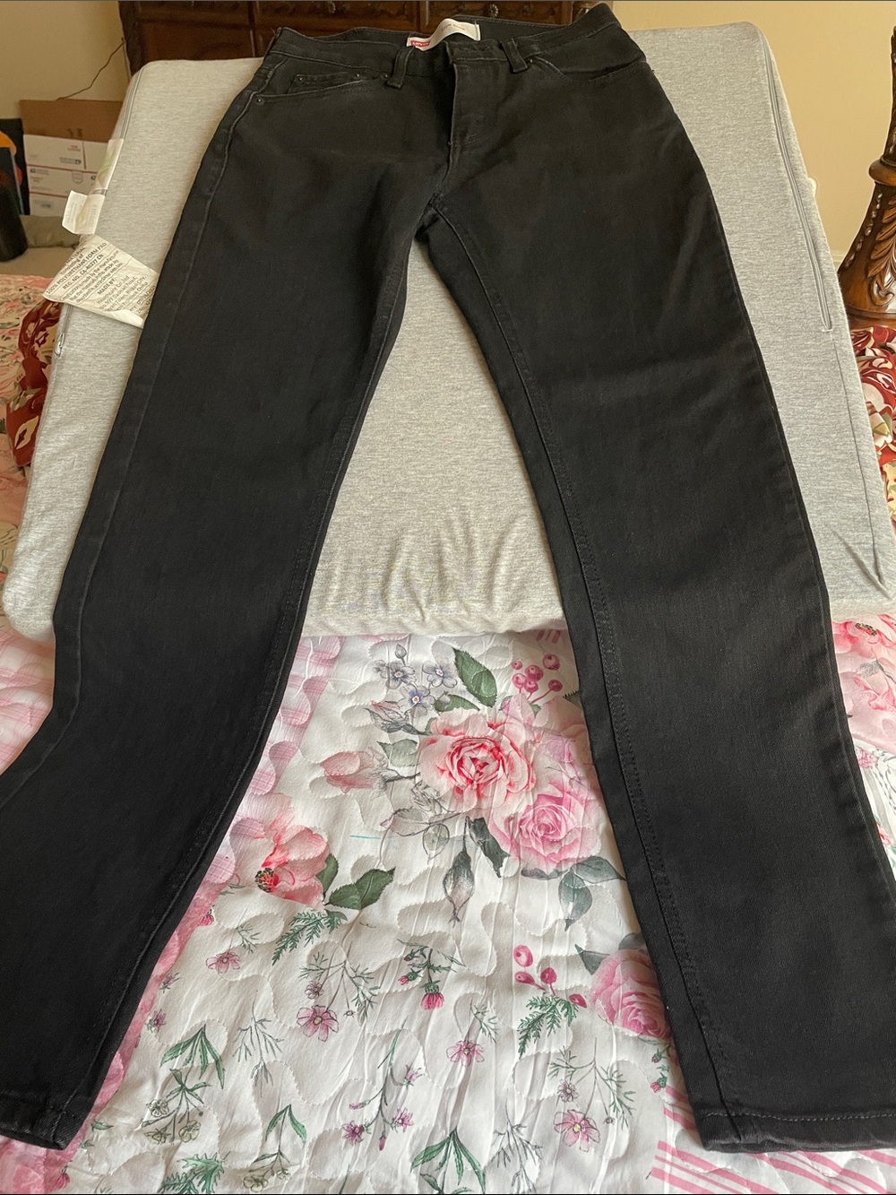 Levi's Kids Black Slim Straight Jeans